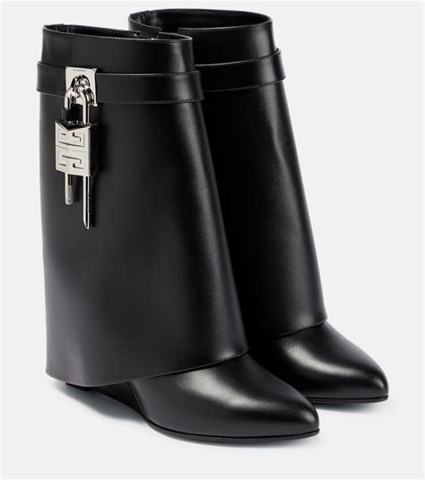 givenchy shark boots size 39|Givenchy shark lock ankle boots.